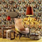 Fotel tapicerowany z tkaniny design Grilli Wilde made in Italy Viadurini