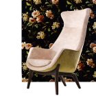 Fotel tapicerowany z tkaniny design Grilli Wilde made in Italy Viadurini