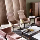 Fotel tapicerowany z tkaniny design Grilli Wilde made in Italy Viadurini