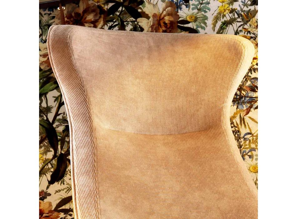 Fotel tapicerowany z tkaniny design Grilli Wilde made in Italy Viadurini