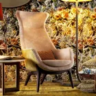 Fotel tapicerowany z tkaniny design Grilli Wilde made in Italy Viadurini