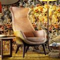 Fotel tapicerowany z tkaniny design Grilli Wilde made in Italy