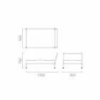 Nowoczesny fotel szezlong do ogrodu Made in Italy - Ontario1 Viadurini