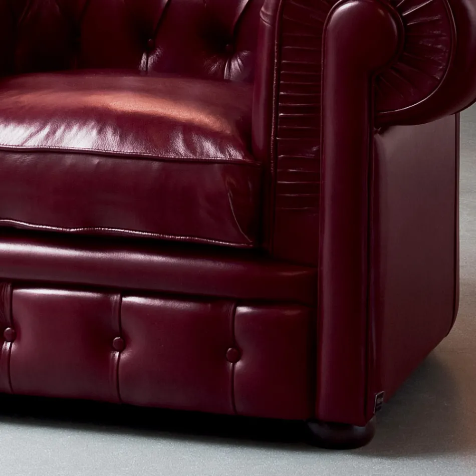 Klasyczny fotel ze stopami w kształcie cebuli z drewna bukowego Made in Italy - Spasso Viadurini