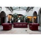 Klasyczny fotel ze stopami w kształcie cebuli z drewna bukowego Made in Italy - Spasso Viadurini