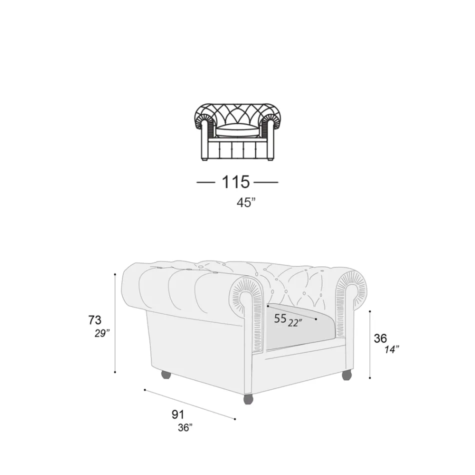 Klasyczny fotel ze stopami w kształcie cebuli z drewna bukowego Made in Italy - Spasso Viadurini