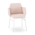 Wysokiej jakości kolorowy fotel z tkaniny i metalu Made in Italy - Molde