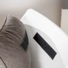 Fotel z metalową podstawą, strukturą polipropylenową i poduszkami z tkaniny - Tablet Viadurini