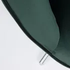 Fotel o regulowanej konstrukcji ze stali chromowanej i aksamitu - Giulia Viadurini