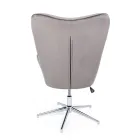 Fotel o regulowanej konstrukcji ze stali chromowanej i aksamitu - Giulia Viadurini