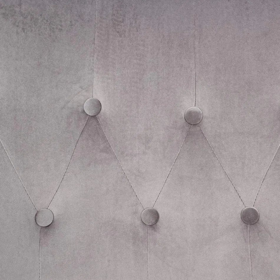 Fotel o regulowanej konstrukcji ze stali chromowanej i aksamitu - Giulia Viadurini