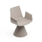 Fotel ogrodowy z podłokietnikami z polietylenu - basen Viadurini