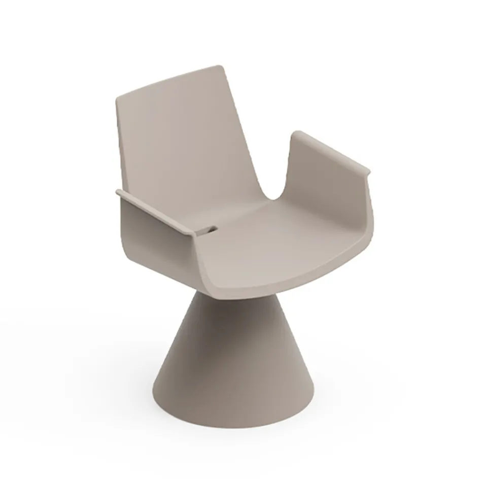 Fotel ogrodowy z podłokietnikami z polietylenu - basen Viadurini