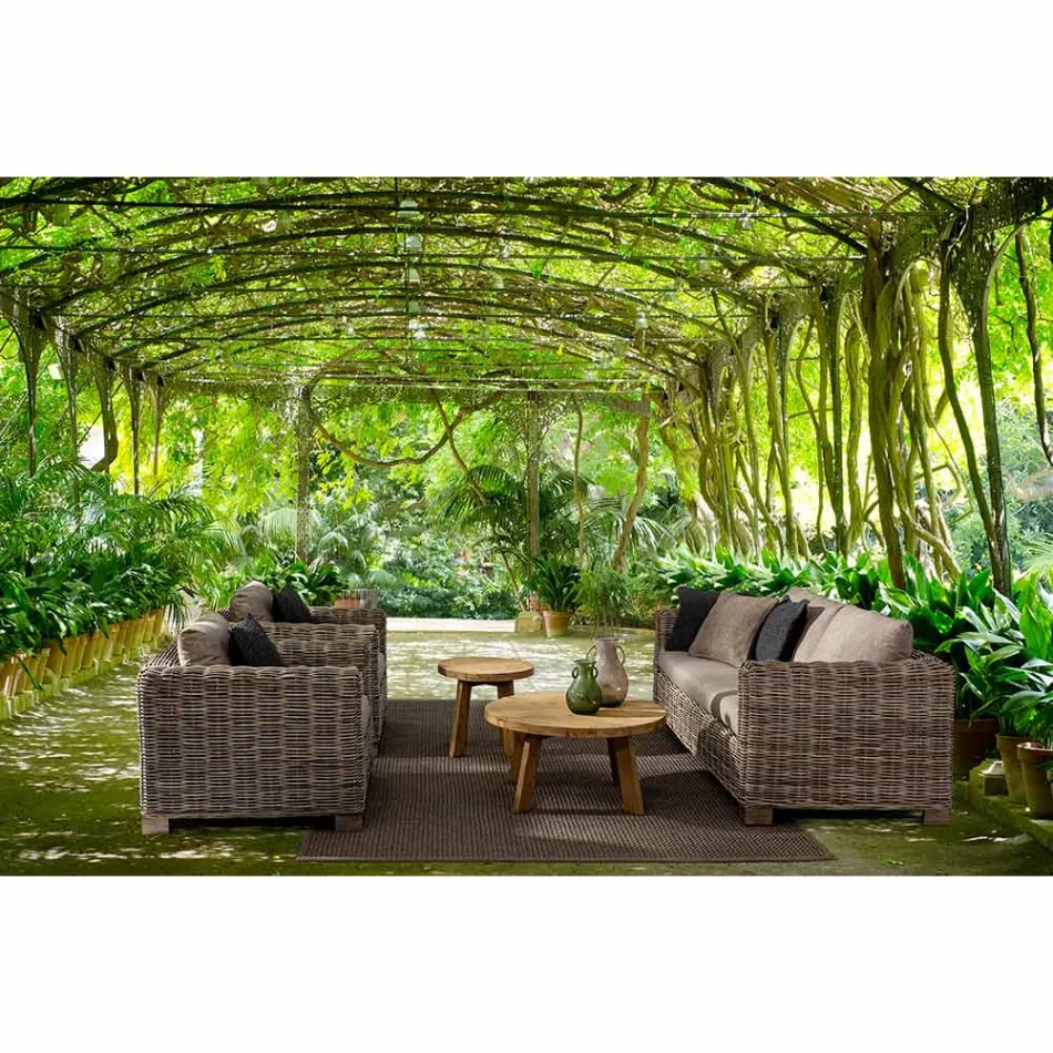 Wewnętrzny i zewnętrzny fotel rattanowy marki Homemotion - Ceara Design Viadurini