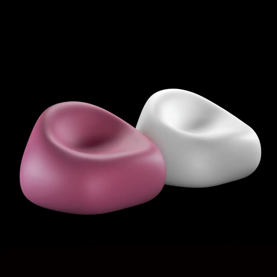 Designerski fotel ogrodowy z kolorowego polietylenu Wyprodukowano we Włoszech - Ervin Viadurini