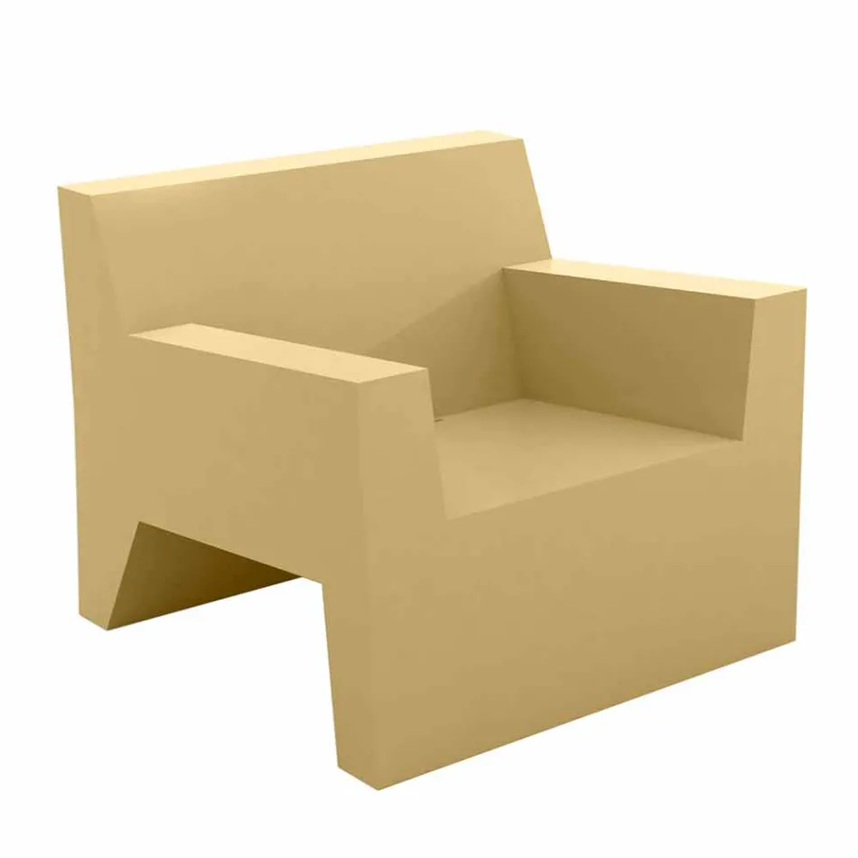 Jut by Vondom designerski fotel na zewnątrz z żywicy polietylenowej Viadurini