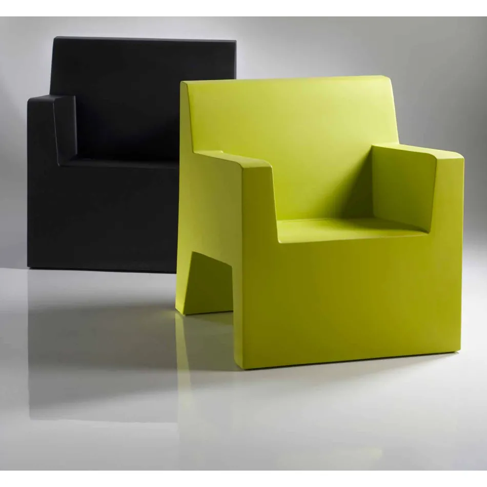 Jut by Vondom designerski fotel na zewnątrz z żywicy polietylenowej Viadurini