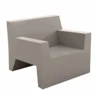 Jut by Vondom designerski fotel na zewnątrz z żywicy polietylenowej Viadurini