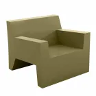 Jut by Vondom designerski fotel na zewnątrz z żywicy polietylenowej Viadurini