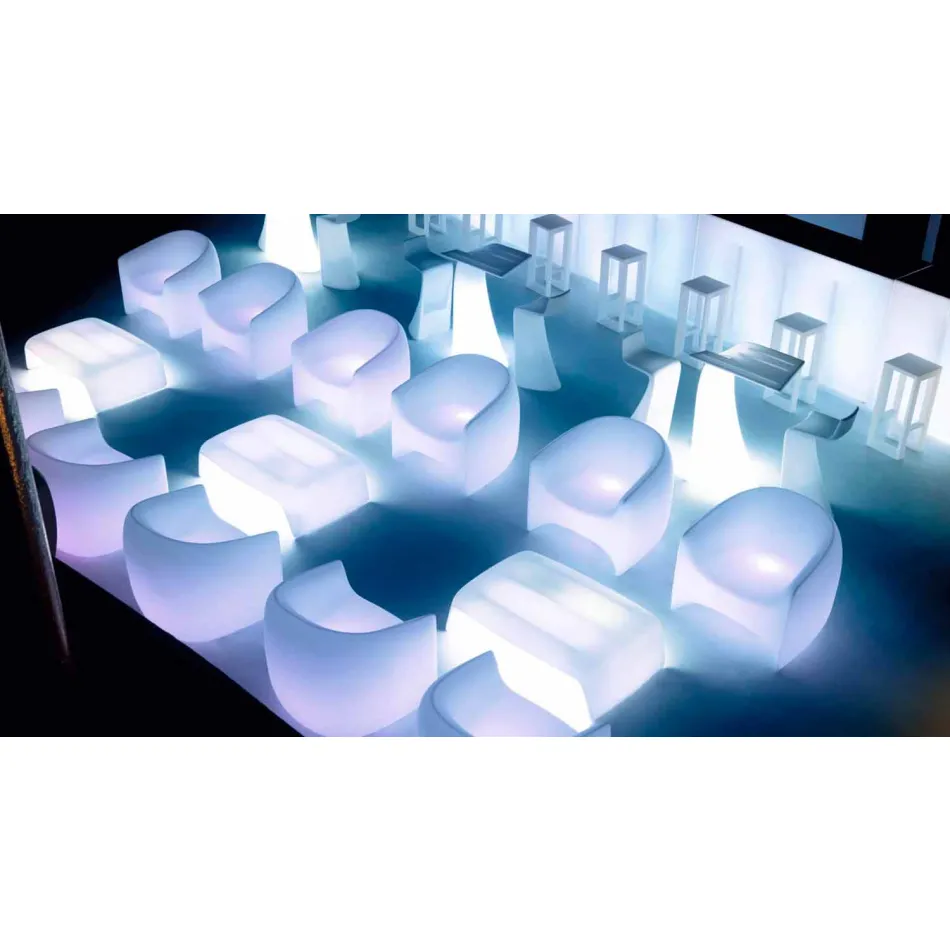 Fotel ogrodowy z żywicy polietylenowej Blow Vondom, projekt Viadurini