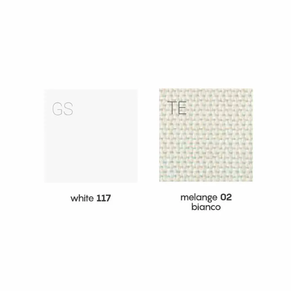 Tapicerowany fotel ogrodowy o białym i nowoczesnym designie - Samurai by Myyour Viadurini