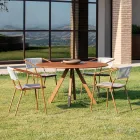 Fotel ogrodowy ze stali ocynkowanej do układania w stos Made in Italy 2 sztuki - Vesna Viadurini