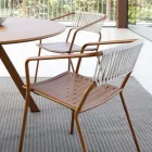 Fotel ogrodowy ze stali ocynkowanej do układania w stos Made in Italy 2 sztuki - Vesna Viadurini