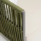 Fotel ogrodowy z aluminium i tkaniny - Eugene Viadurini