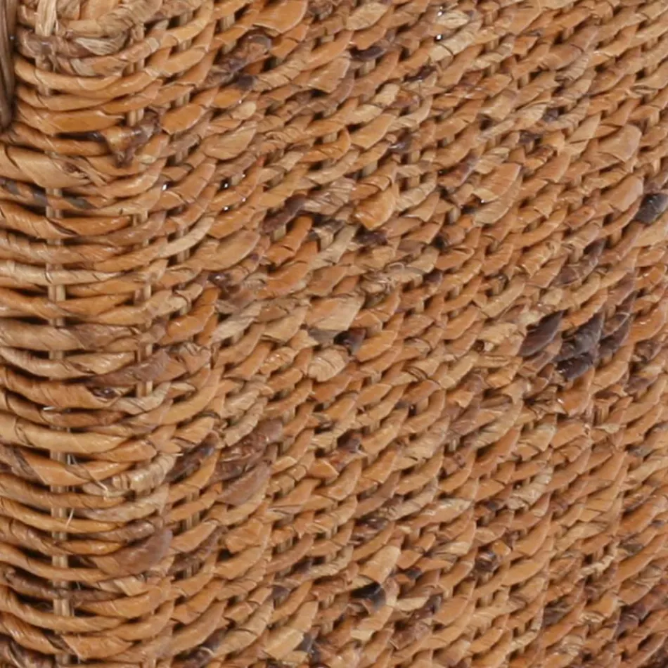 Fotel ogrodowy z naturalnego splotu bananowego i poduszki w kolorze ecru - naczynie Viadurini