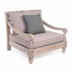 Homemotion - Fotel zewnętrzny Nusadua Classic Design z drewna tekowego Viadurini