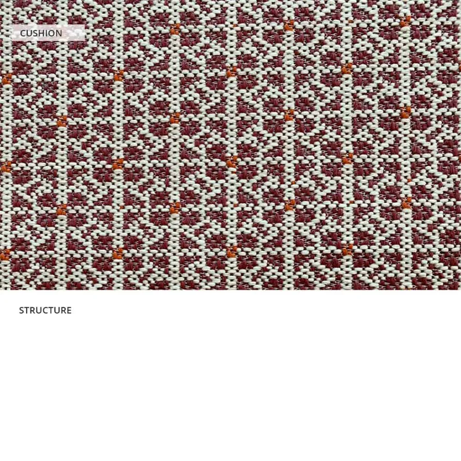 Metalowy fotel ogrodowy z luksusową poduszką Made in Italy - Karol Viadurini