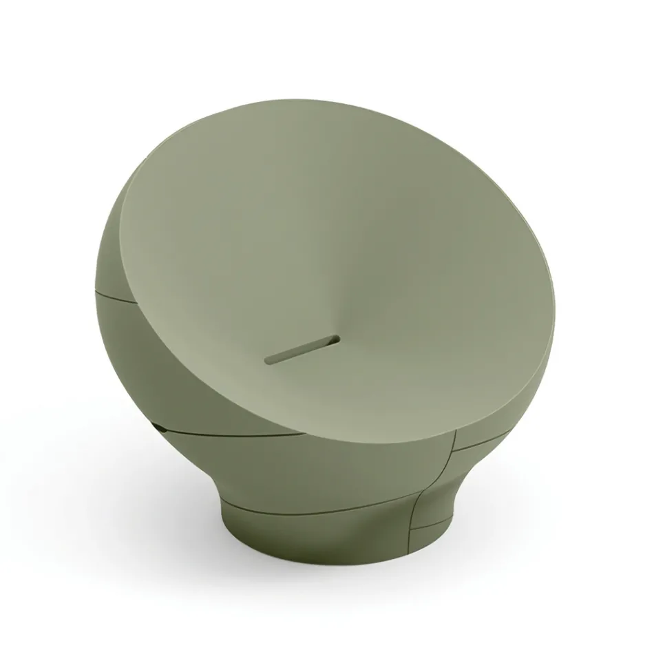 Fotel ogrodowy z polietylenu dostępny w różnych kolorach - Ręcznik Viadurini