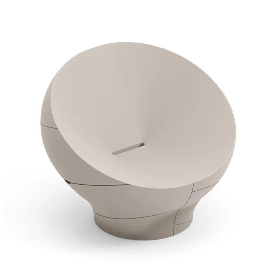 Fotel ogrodowy z polietylenu dostępny w różnych kolorach - Ręcznik Viadurini