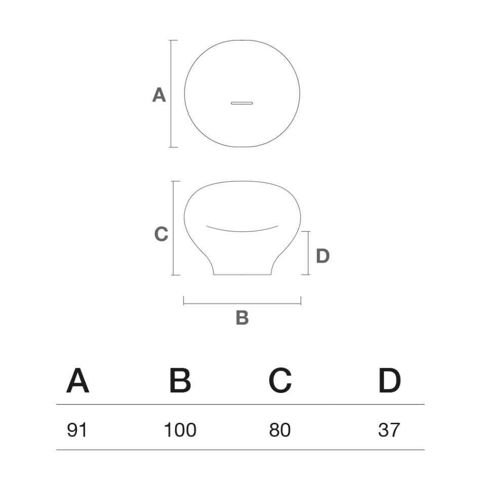 Fotel ogrodowy z polietylenu dostępny w różnych kolorach - Ręcznik Viadurini