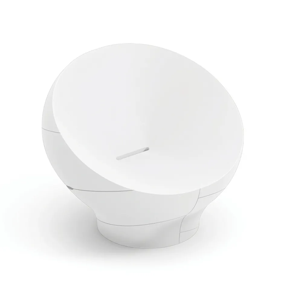 Fotel ogrodowy z polietylenu dostępny w różnych kolorach - Ręcznik Viadurini