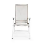 Rozkładany fotel ogrodowy o konstrukcji aluminiowej, Homemotion - Ursula Viadurini