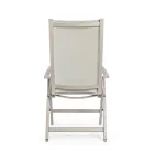 Rozkładany fotel ogrodowy o konstrukcji aluminiowej, Homemotion - Ursula Viadurini