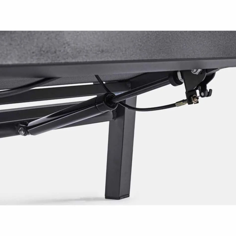 Rozkładany fotel ogrodowy z tkaniny i aluminium, 2 sztuki - Nathy Viadurini