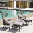 Tapicerowany fotel Varaschin Emma o nowoczesnym designie Viadurini