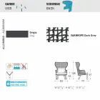 Tapicerowany fotel Varaschin Emma o nowoczesnym designie Viadurini