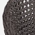 Fotel ogrodowy z nogami z drewna tekowego i siedziskiem z tkaniny, Homemotion - Chantall Viadurini