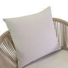 Krzesło ogrodowe z aluminiową ramą i linami z poduszkami - namiot Viadurini