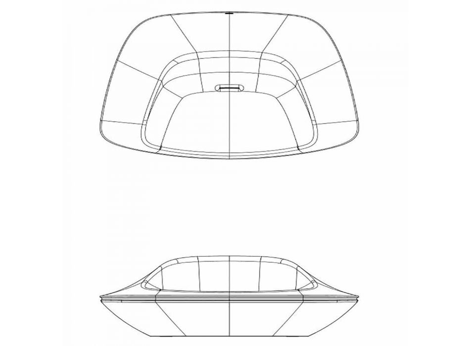 Nowoczesny fotel polietylenowy Ufo firmy Vondom Viadurini
