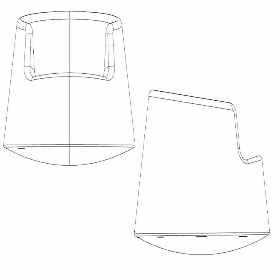 Nowoczesny fotel ogrodowy Ruletka Vondom z polietylenu Viadurini