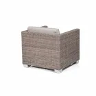 Fotel ogrodowy ręcznie tkane konstrukcja Elsa Viadurini