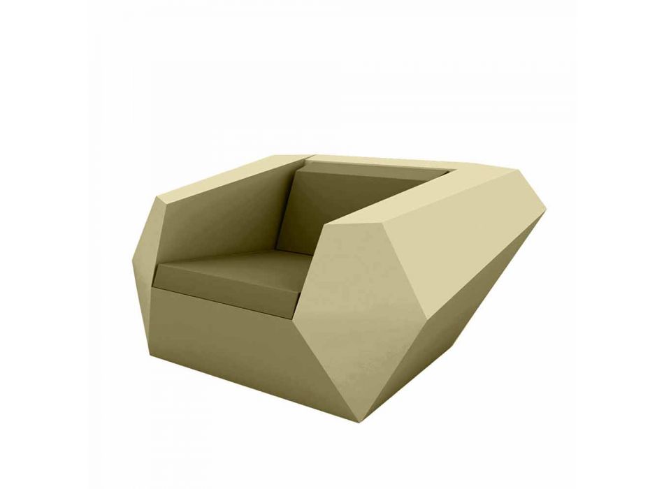 Fazowy fotel ogrodowy marki Vondom nowoczesny design z polietylenu Viadurini