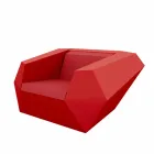 Fazowy fotel ogrodowy marki Vondom nowoczesny design z polietylenu Viadurini