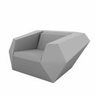 Fazowy fotel ogrodowy marki Vondom nowoczesny design z polietylenu Viadurini