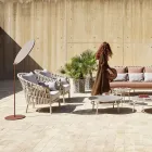 Fotel ogrodowy z aluminium Made in Italy - Emmacross by Varaschin Viadurini