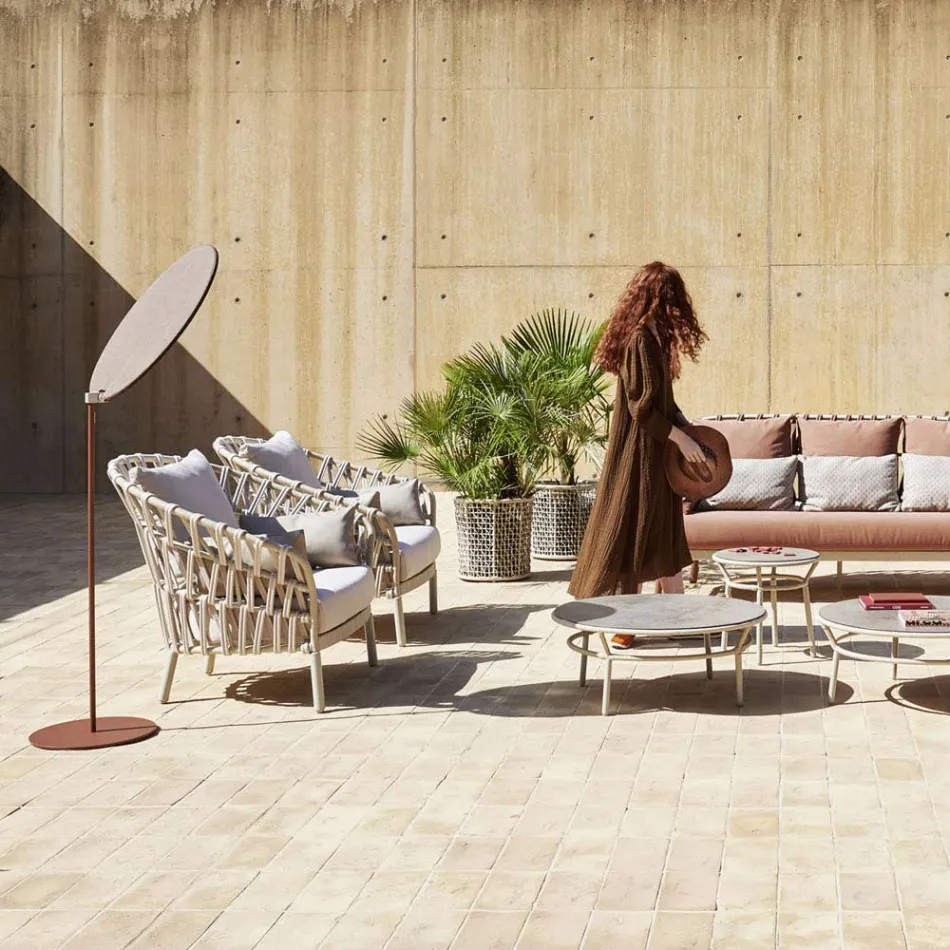 Fotel ogrodowy z aluminium Made in Italy - Emmacross by Varaschin Viadurini